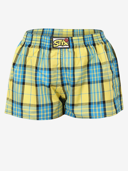 Styx Kék és sárga női kockás rövidnadrág Styx