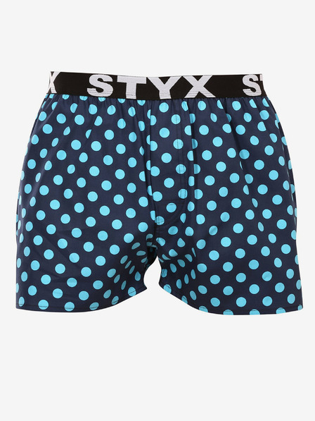 Styx Türkizkék és kék Styx pöttyös férfi pöttyös rövidnadrágok