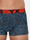 Styx Kék és fekete férfi mintás boxeralsó Styx Styx