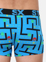 Styx Kék, mintás férfi boxeralsó Styx Game