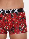 Styx Piros férfi mintás boxeralsó Styx Zombie