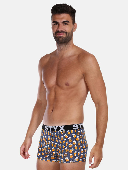 Styx Szürke férfi mintás boxeralsó Styx Sör