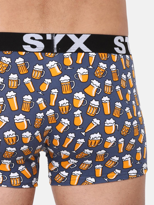 Styx Szürke férfi mintás boxeralsó Styx Sör