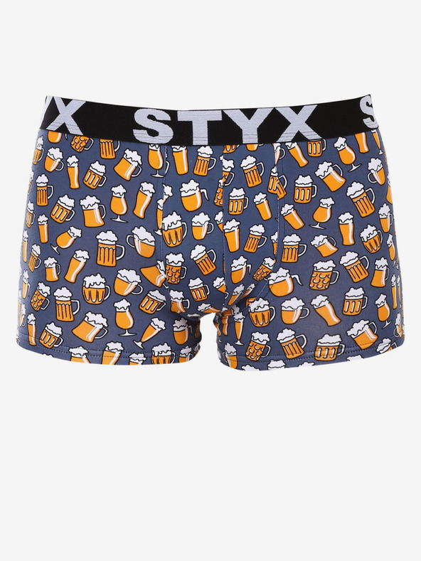 Styx Szürke férfi mintás boxeralsó Styx Sör