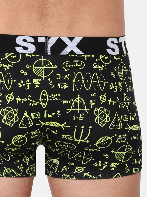 Styx Sárga és fekete férfi mintás boxeralsó Styx Physics