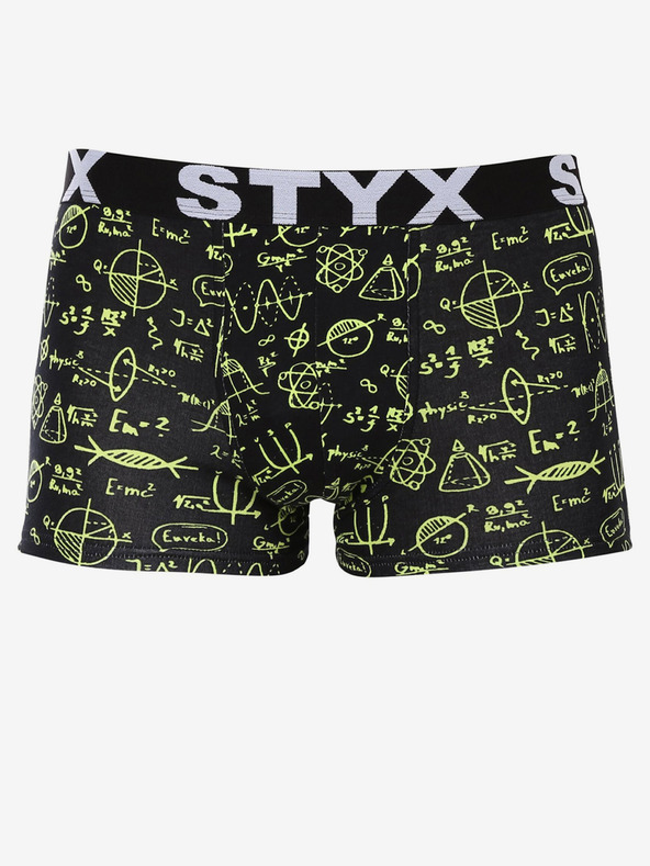 Styx Sárga és fekete férfi mintás boxeralsó Styx Physics