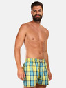 Styx Kék és sárga férfi kockás rövidnadrág Styx