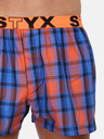 Styx Narancssárga és kék férfi Styx kockás rövidnadrág