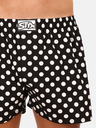 Styx Fekete és fehér pöttyös férfi pöttyös rövidnadrág Styx pöttyös nadrágok