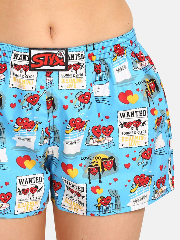 Styx Világoskék női Styx Styx Valentin-napi rövidnadrág