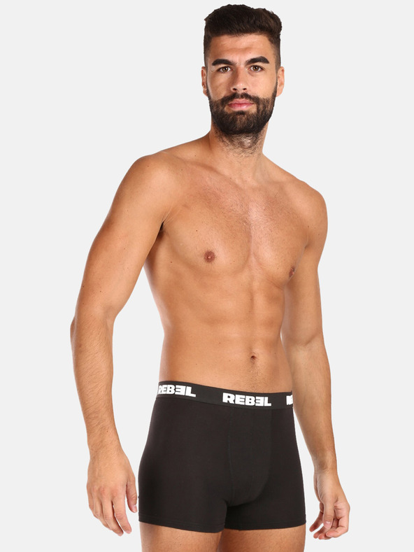 Nedeto Tíz darabos férfi boxeralsó készlet fekete színben Nedeto Rebel