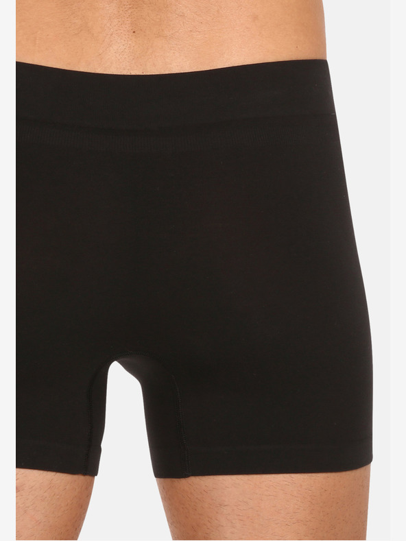 Nedeto Öt darabos férfi varrás nélküli bambusz boxer készlet fekete színben Nedeto