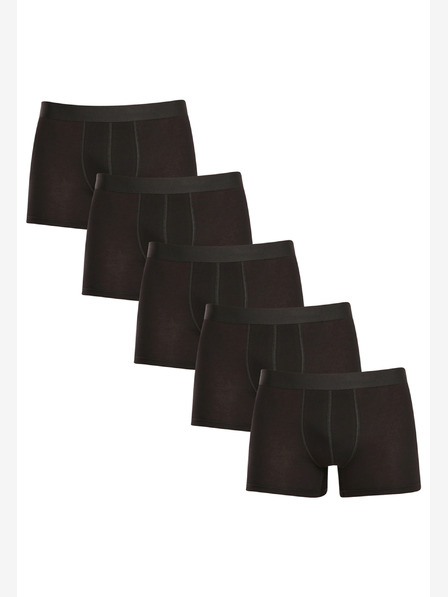 Nedeto Öt darabos férfi plus size boxeralsó készlet fekete Nedeto