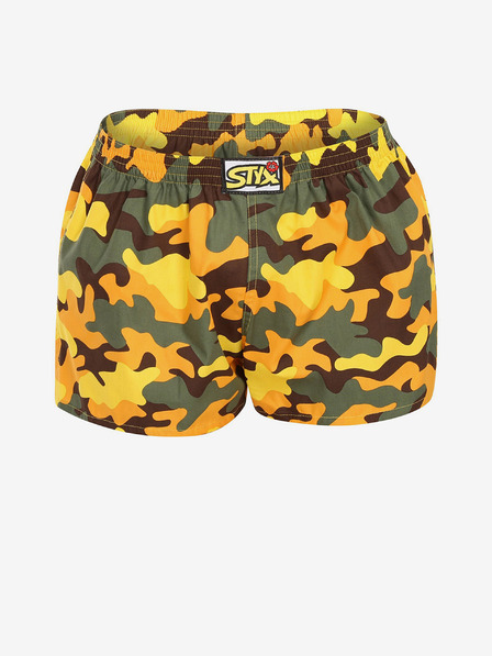 Styx Sárga női terepszínű rövidnadrág Styx art