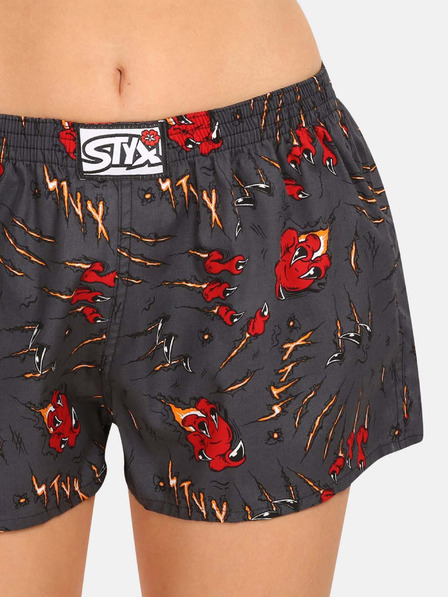Styx Fekete női rövidnadrág Styx art Claws