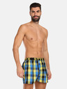 Styx Sárga és kék férfi kockás rövidnadrág Styx