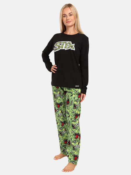 Styx Fekete és zöld női Styx zombi pizsama