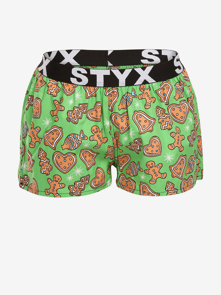 Styx Női rövidnadrág Styx art sport gumi karácsonyi mézeskalács pár