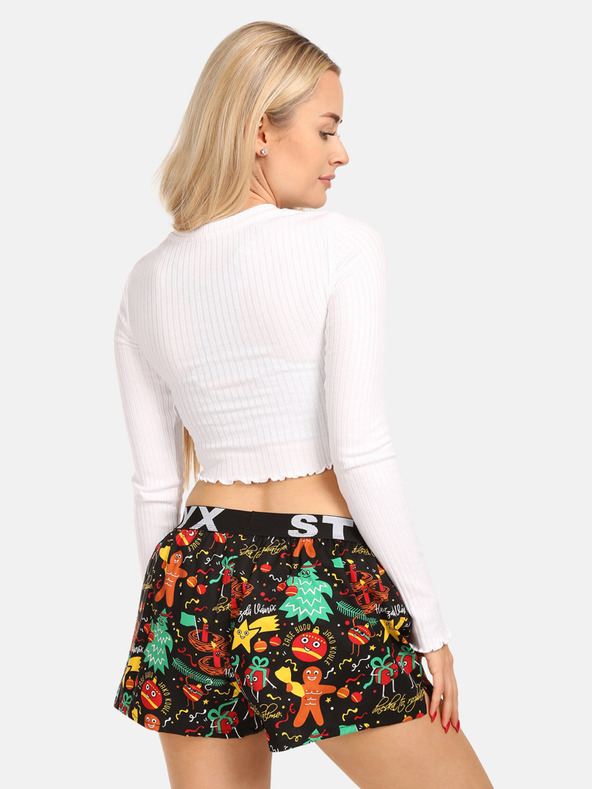 Styx Zöld és fekete színű női mintás alvónadrág Styx karácsonyi díszek