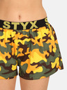 Styx Zöld és sárga női mintás alvónadrág Styx Camouflage Styx Camouflage