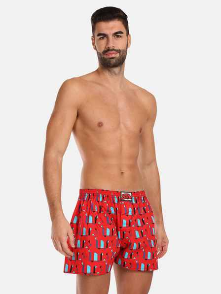 Styx Piros férfi mintás Styx mintás rövidnadrág Styx mintás