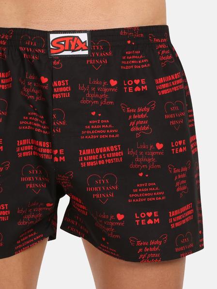 Styx Fekete férfi rövidnadrág Styx art Valentin-napi dalszövegek