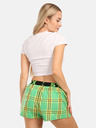 Styx Zöld női kockás rövidnadrág Styx