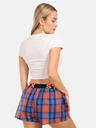 Styx Narancssárga és kék női kockás rövidnadrág Styx