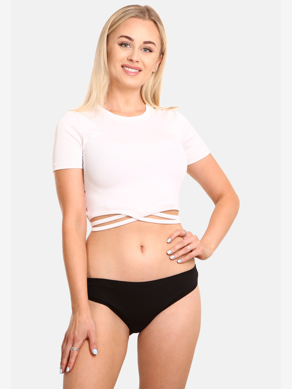 Nedeto Három darabos női bugyi készlet kék, piros és fekete színben Nedeto