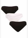 Nedeto Három darabos női bugyiszett fehér és fekete színben Nedeto