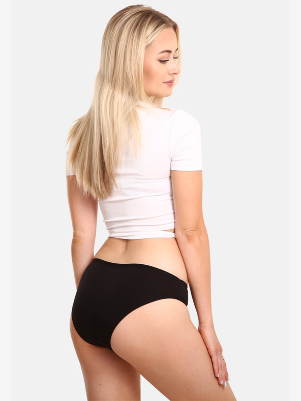 Nedeto Három női bugyiból álló készlet fekete és rózsaszín Nedeto