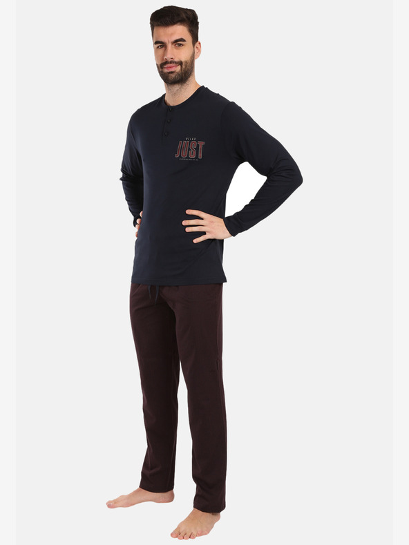 Nedeto Férfi bordó-fekete ballonos pizsama Nedeto