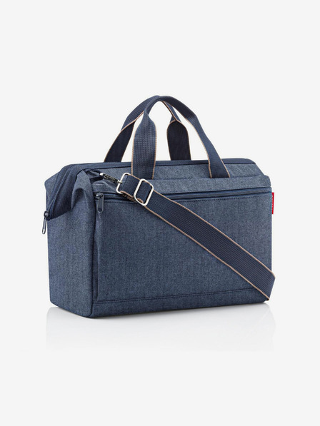 Reisenthel Reisenthel Allrounder S Pocket Herringbone sötétkék utazótáska Reisenthel Allrounder S Pocket Herringbone sötétkék