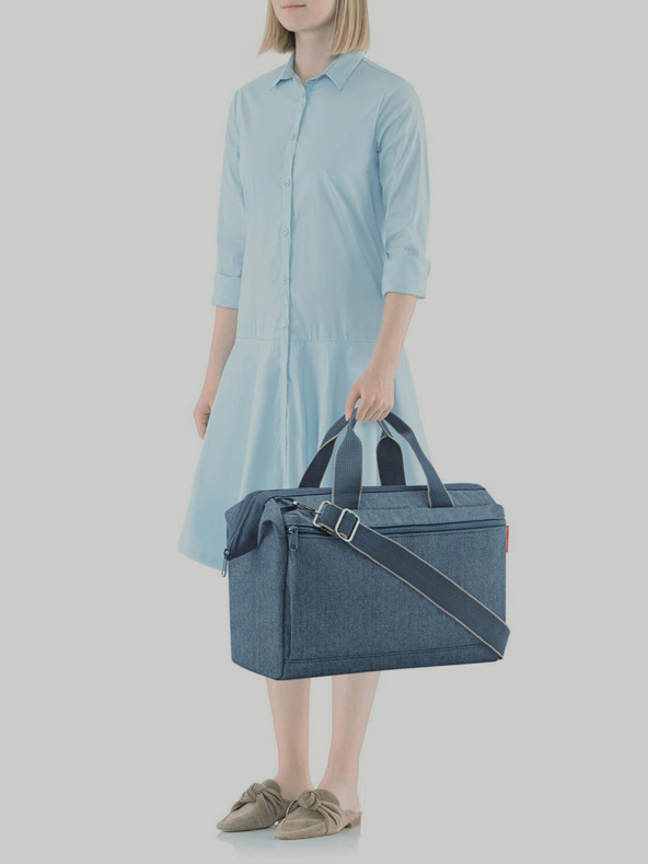 Reisenthel Reisenthel Allrounder S Pocket Herringbone sötétkék utazótáska Reisenthel Allrounder S Pocket Herringbone sötétkék