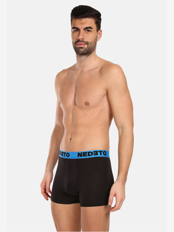 Nedeto Három darabos férfi boxeralsó készlet fekete színben Nedeto