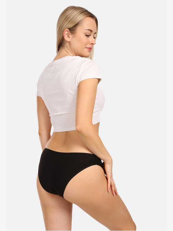 Nedeto Három darabos női bugyi készlet fekete színben Nedeto