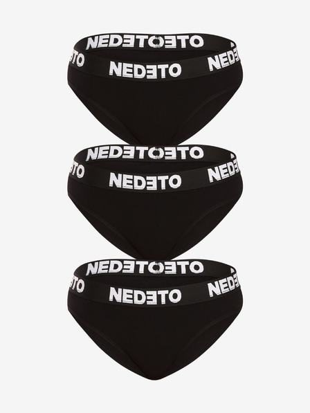 Nedeto Három darabos készlet - női bugyi Nedeto fekete