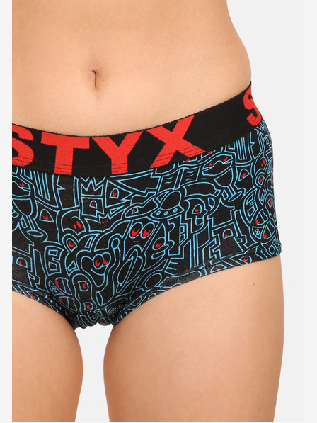 Styx Női Styx művészeti alsónadrág firkás lábfejjel