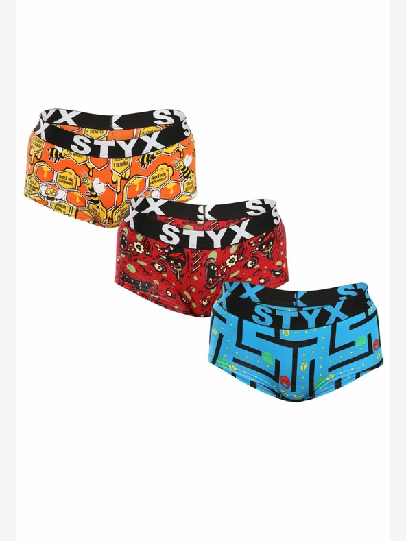 Styx Három darabos készlet - Styx art női bugyi lábszárral több színben