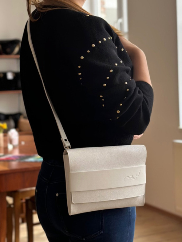 Elega Fehér női kézitáska Elega Nosme