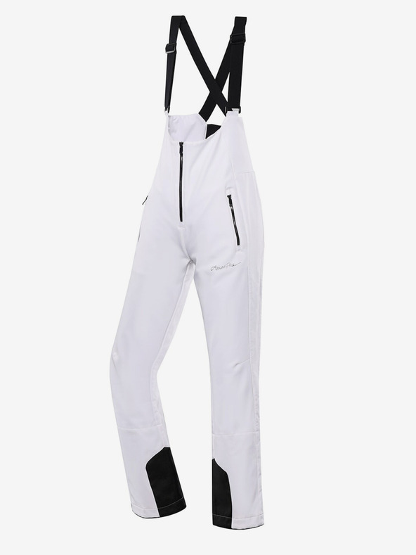 ALPINE PRO Női softshell sínadrág membránnal ALPINE PRO GERANA fehér