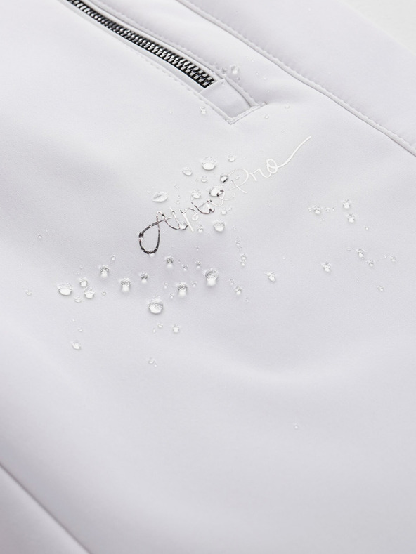 ALPINE PRO Női softshell sínadrág membránnal ALPINE PRO GERANA fehér