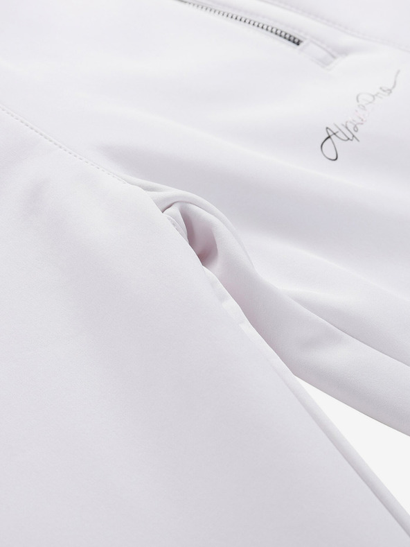 ALPINE PRO Női softshell sínadrág membránnal ALPINE PRO GERANA fehér