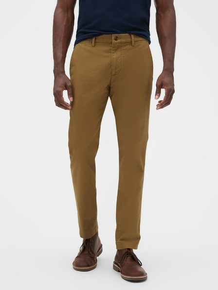 GAP Essential khaki skinny fit nadrág GapFlex GAP