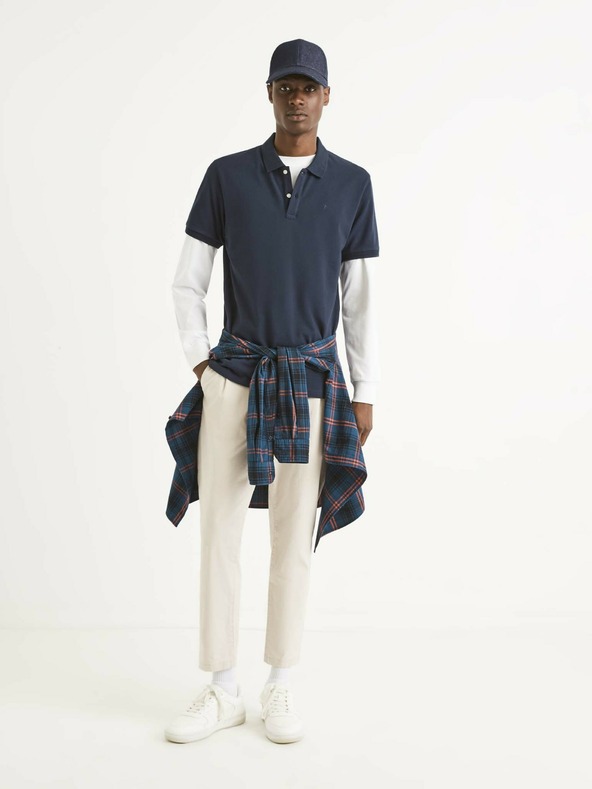 Celio Sötétkék férfi pólóing Celio