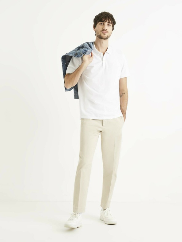 Celio Fehér férfi pólóing Celio