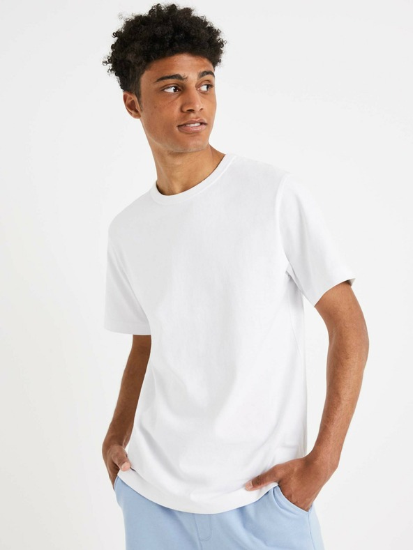 Celio Fehér férfi basic ing Celio