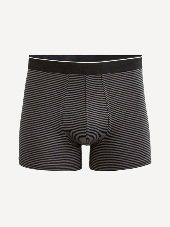Celio Sötétszürke férfi csíkos boxeralsó Celio