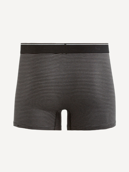 Celio Sötétszürke férfi csíkos boxeralsó Celio