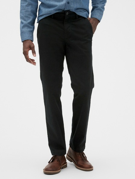 GAP Nadrág essential khaki straight fit GapFlex GAP